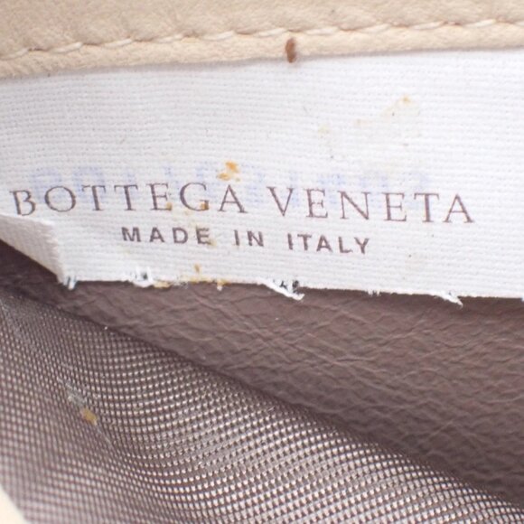 BOTTEGA VENETA Intrecciato Zip Around Long Wallet Embossing Leather Whit 63AA183 - Picture 7 of 13